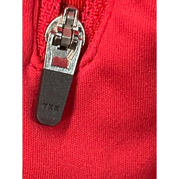 Athleta Red Full-Zip Womens Performance Jacket W/ Thumbholes & Back Reflective D - Picture 8 of 11